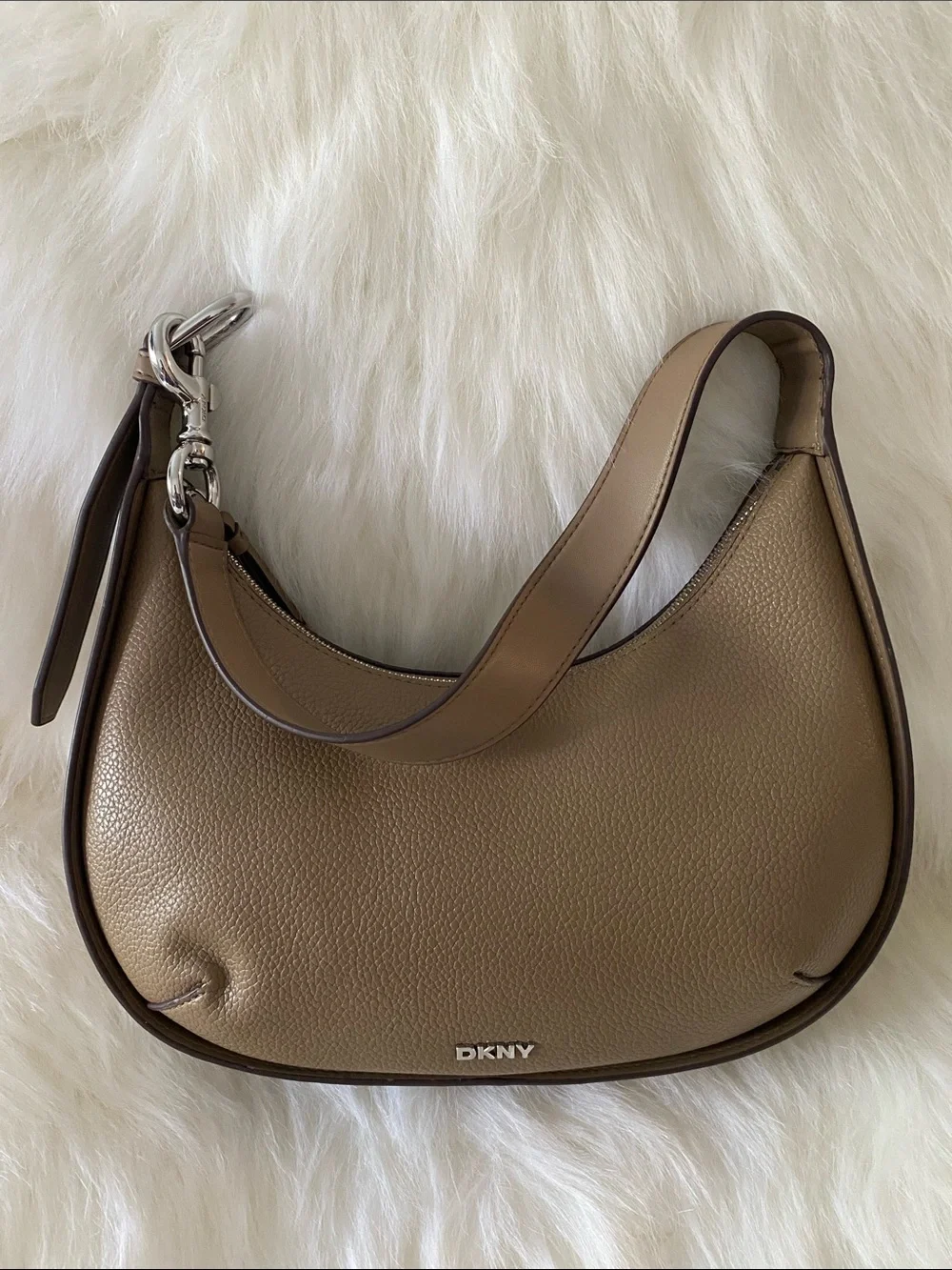 DKNY Thyme Medium Hobo Bag in Taupe